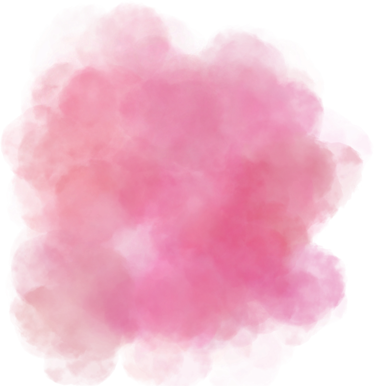 Pink watercolor splotch